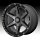 KMC KM101 Tempo Machined Black Grey Tint Custom Truck Wheels